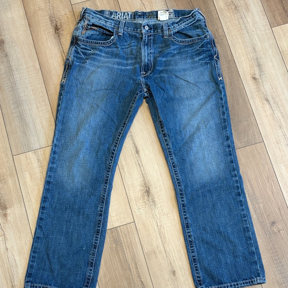 Ariat Mens Slim Straight Jeans - Picture 3 of 3